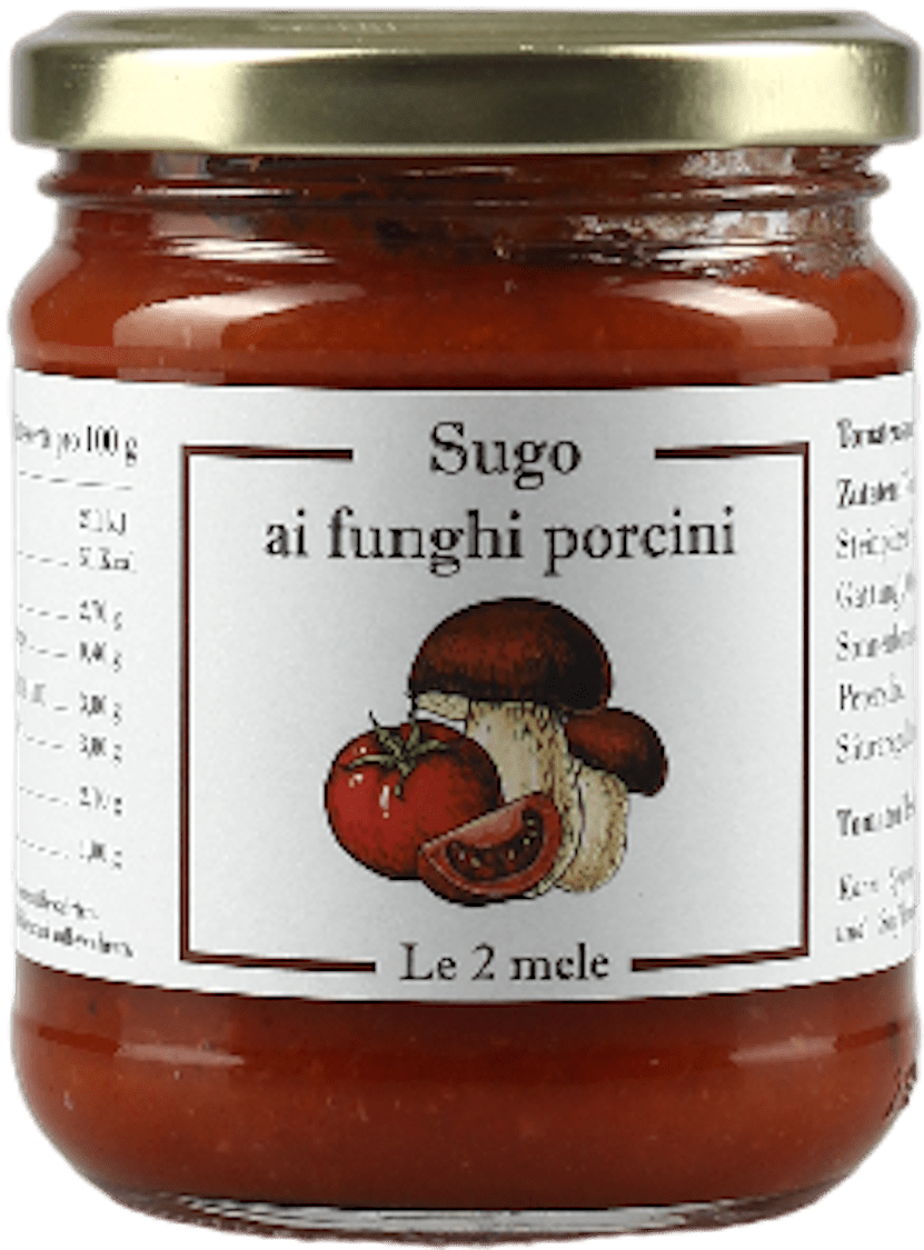 Le 2 Mele Sugo ai Funghi Porcini Toamtensauce mit Steinpilzen