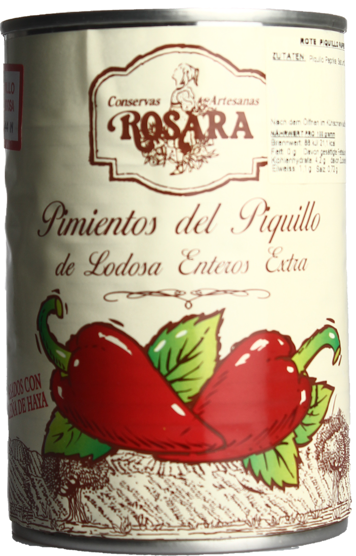 Conservas Rosara Pimientos del Piquillo Paprika ganz