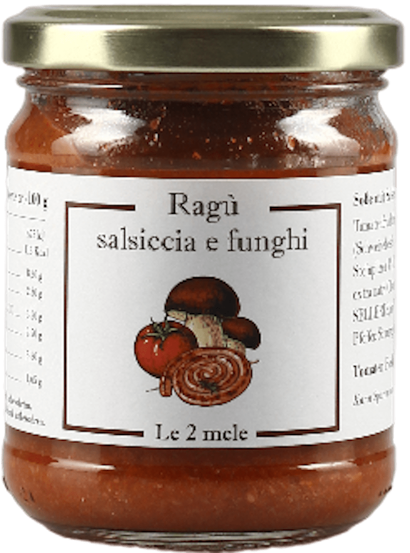 Le 2 Mele Ragù Salsiccia e Funghi - Ragu mit Salsiccia und Pilzen