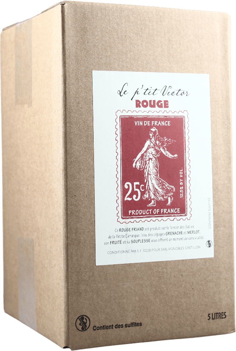 Le Petit Victor rouge Bag in Box Merlot Grenache