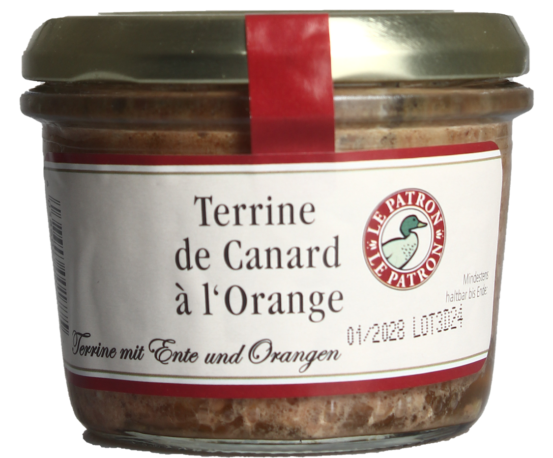 Terrine von der Ente mit Orangen
