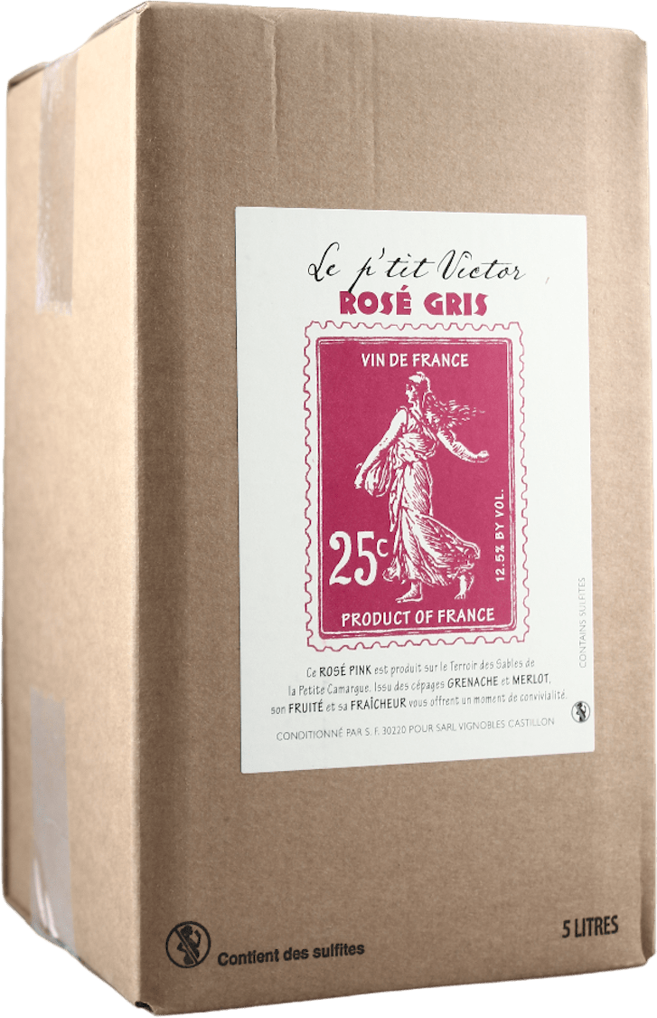 Le Petit Victor rose Bag in Box Merlot Grenache